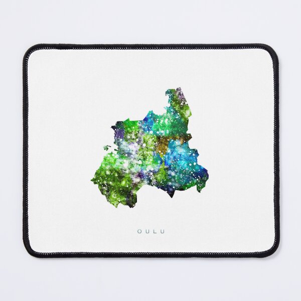 Item preview, Oulu Map Watercolor Painting designed and sold by InkistPrints.