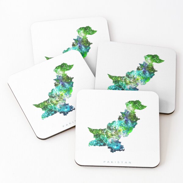 Item preview, Pakistan Map Watercolor Painting designed and sold by InkistPrints.