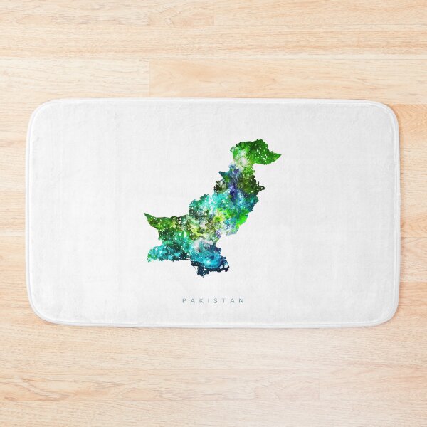 Item preview, Pakistan Map Watercolor Painting designed and sold by InkistPrints.