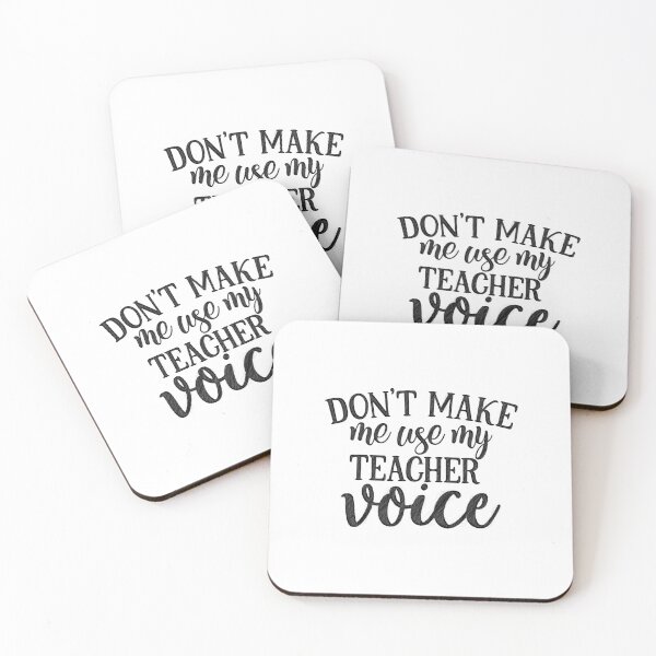 Item preview, Don't Make Me Use My Teacher Voice, Teacher Pun, Teaching Pun designed and sold by RedArtsDesign.