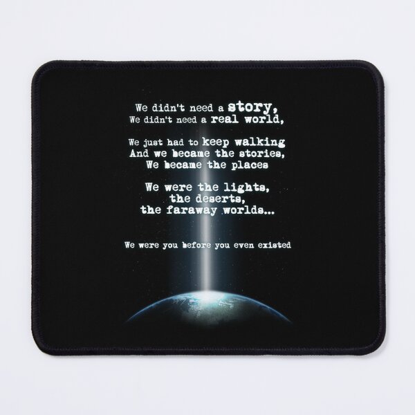 Item preview, M83 Intro Inspired Earth And Space Quote Essential T-Shirt designed and sold by ebenezercim2.