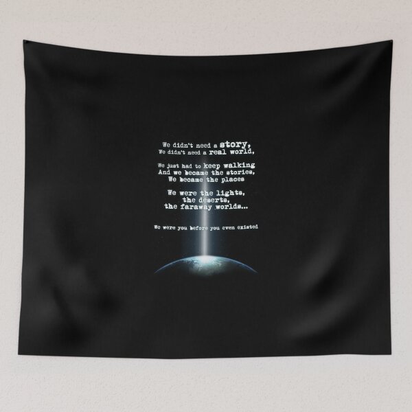 Item preview, M83 Intro Inspired Earth And Space Quote Essential T-Shirt designed and sold by ebenezercim2.
