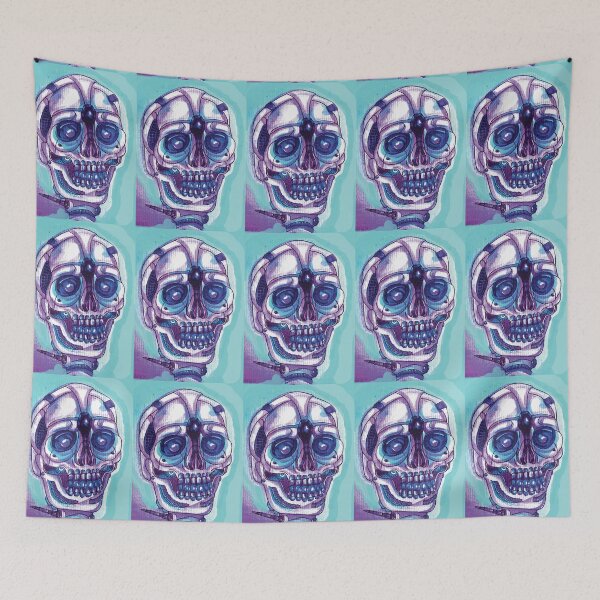Item preview, Blue Punk Skull designed and sold by DStathers-Art.
