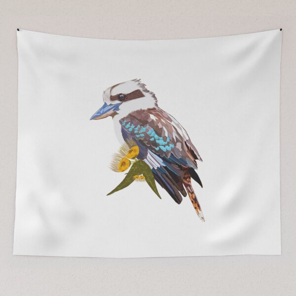 Item preview, Australian Kookaburra with flowers designed and sold by Tracey  Bartlett.