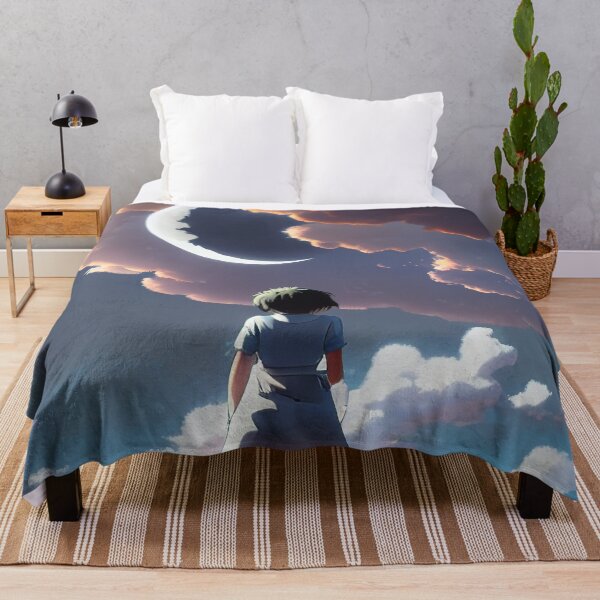 Item preview, A painting of a girl looking at the moon designed and sold by Dicoart.
