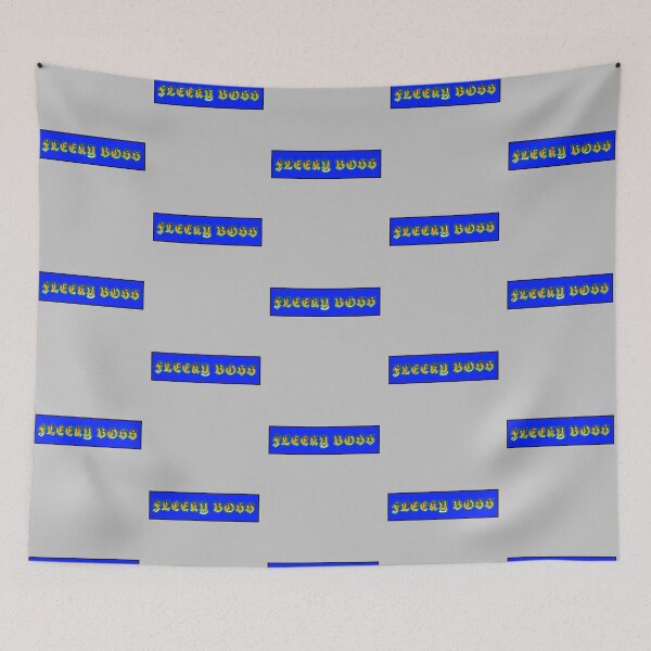 Item preview, Fleeky Boss blue version aesthetic text design by Code03 designed and sold by Code03.