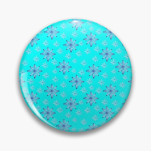 Item preview, Hand painted Snowflakes seamless patern turquoise background patern Christmas patern Cute patern designed and sold by Sunflower-7.