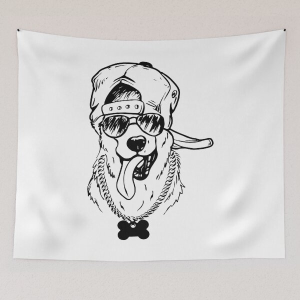 Item preview, Funny dog with funky sunglasses designed and sold by MoSaid.