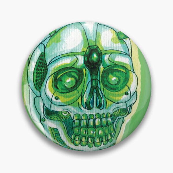 Item preview, Green Punk Skull designed and sold by DStathers-Art.
