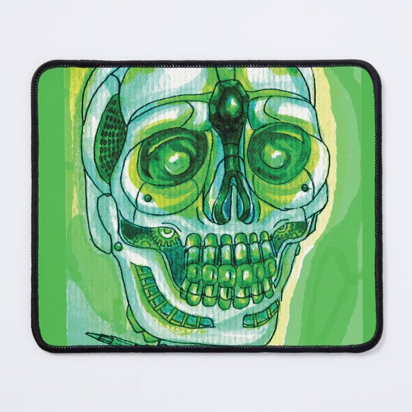 Item preview, Green Punk Skull designed and sold by DStathers-Art.