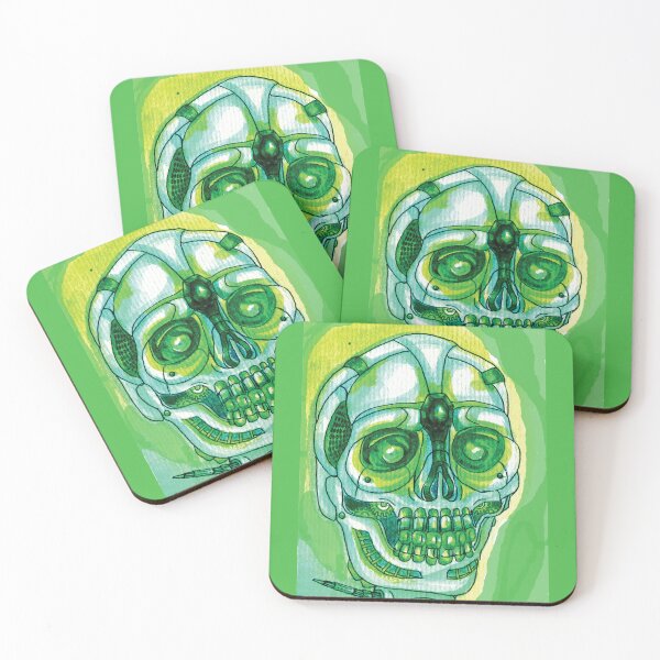 Item preview, Green Punk Skull designed and sold by DStathers-Art.