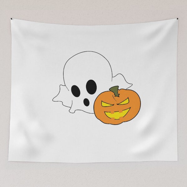 Item preview, Ghost And Pumpkin designed and sold by CreativeStrike.