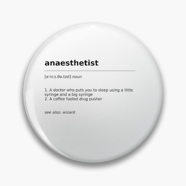 Item preview, Anaesthetist Definition designed and sold by billybillbobob.
