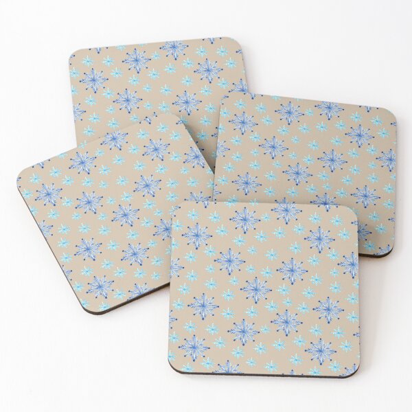 Item preview, Hand painted Snowflakes seamless patern beige background patern Christmas patern Cute patern designed and sold by Sunflower-7.