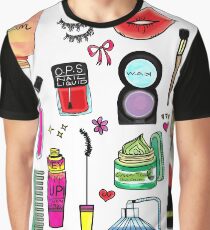 Cosmetic Doodles Graphic T-Shirt