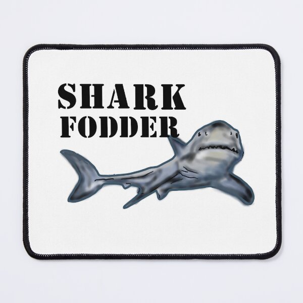 Item preview, Shark Fodder - Black Text with Shark designed and sold by MountMercantile.