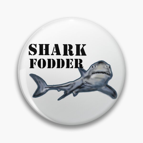 Item preview, Shark Fodder - Black Text with Shark designed and sold by MountMercantile.