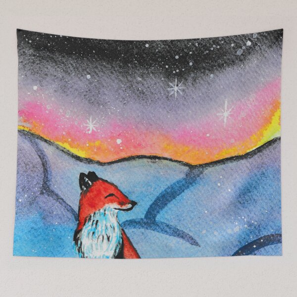 Item preview, Fox and The Winter Lights  designed and sold by Niina  Niskanen.