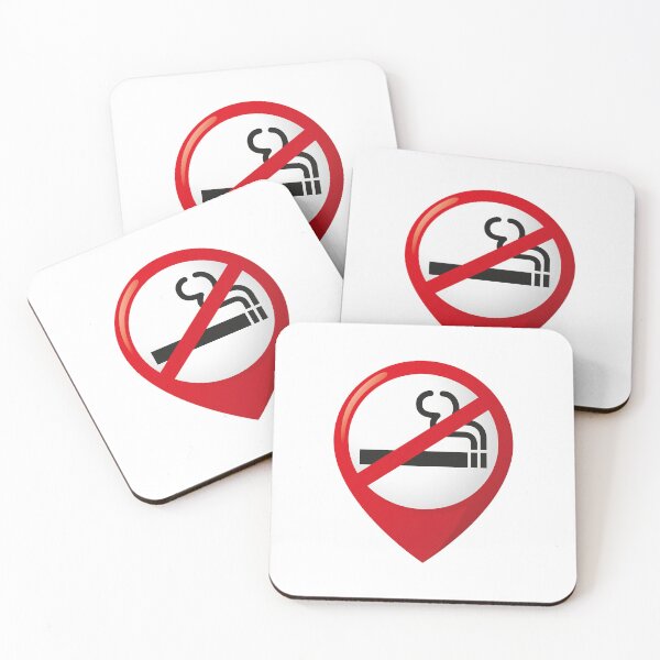 Item preview, Pictogram icon, Non-smoking area location pin, no smoking. Ideal for catalogues, newsletters and institutional material designed and sold by LucianoCosmo.