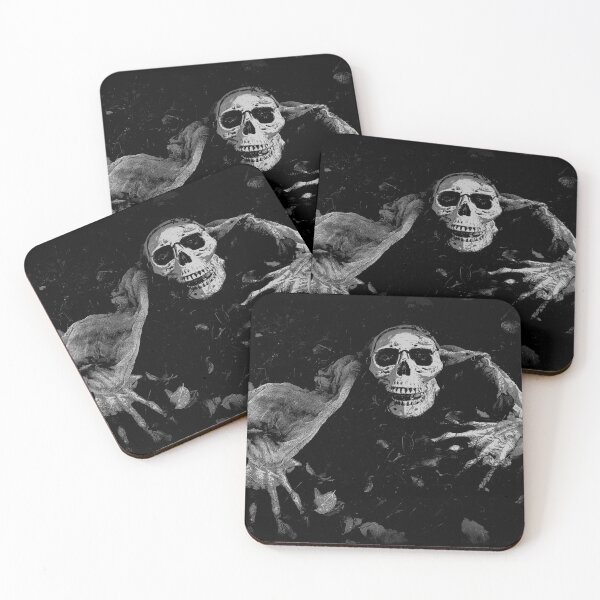 Item preview, Come With Me - Creepy Halloween Skull designed and sold by NaturePrints.