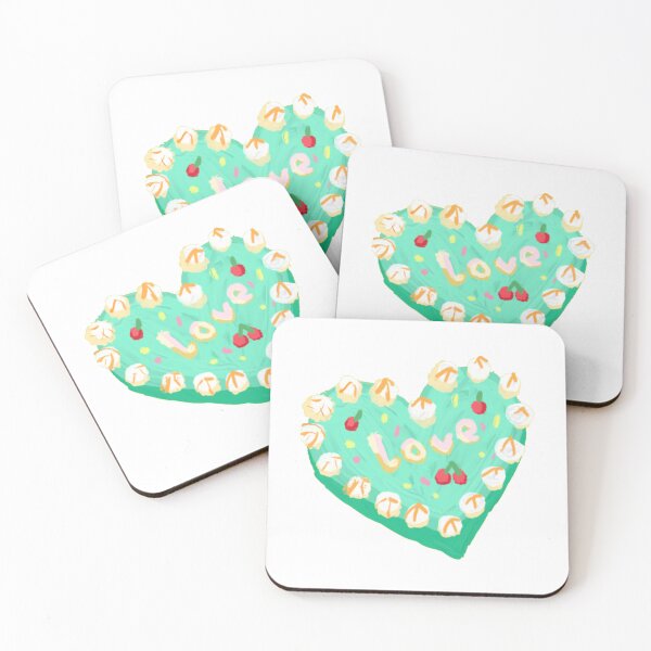 Item preview, Cute Green Heart Cake! designed and sold by MeBrokeStudent.