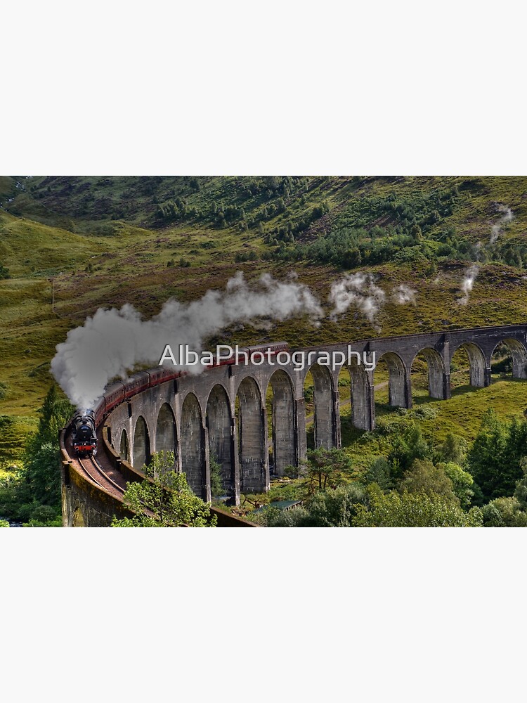 The Jacobite Steam Train, Glenfinnan Viaduct, Scotland. by AlbaPhotography