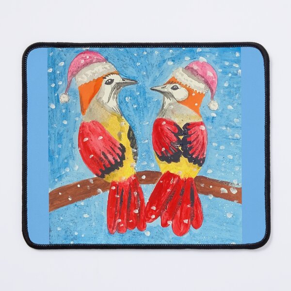 Item preview, Christmas birds at a snowing night designed and sold by altairaleon.