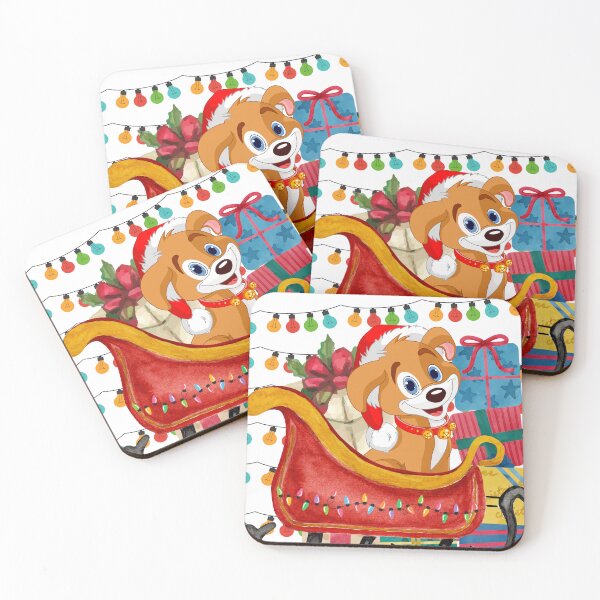 Item preview, Christmas Chronicles - Happy Dog Sleigh Gifts Fiesta designed and sold by ttsayt1earth.