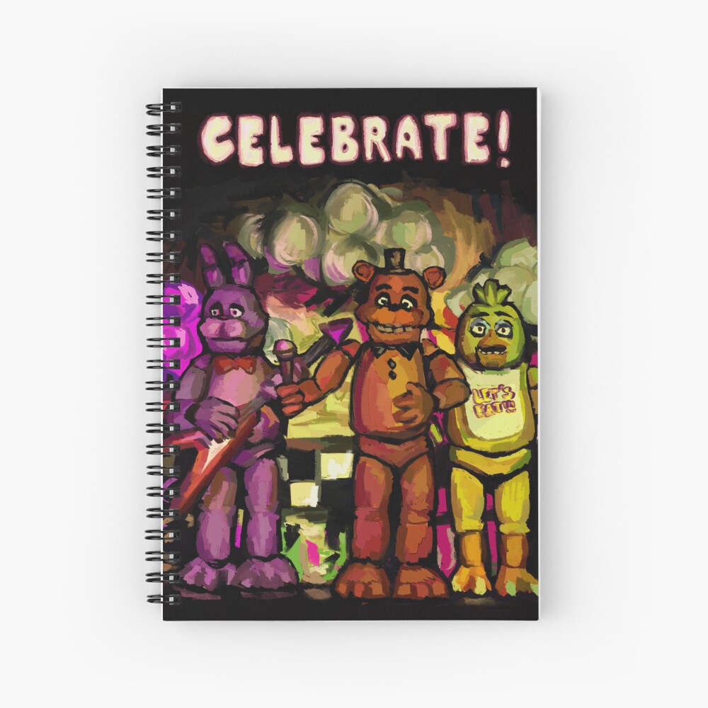 Five Nights at Freddy's - Celebrate Wall Poster with Wooden