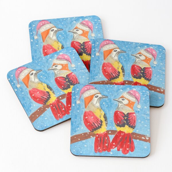 Item preview, Christmas birds at a snowing night designed and sold by altairaleon.