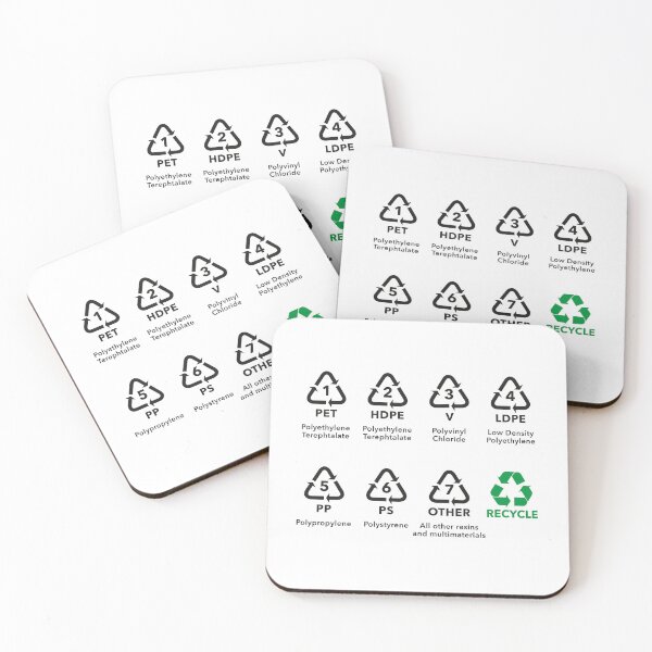 Item preview, Illustration icons, recycling symbols of various types of plastic designed and sold by LucianoCosmo.