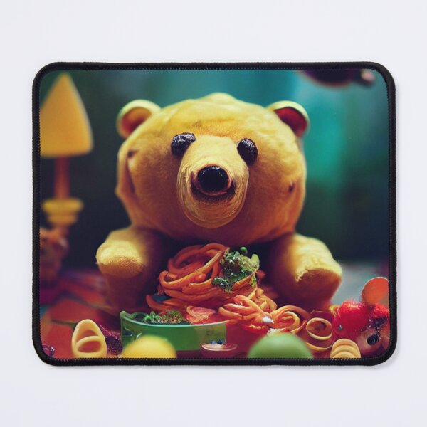 Item preview, Funny teddy bear at mealtime designed and sold by Juisevo.