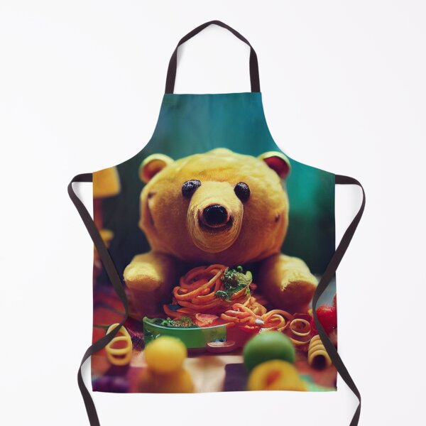Item preview, Funny teddy bear at mealtime designed and sold by Juisevo.