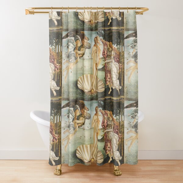 VENUS. The Birth of Venus, 1486, Sandro Botticelli. Shower Curtain