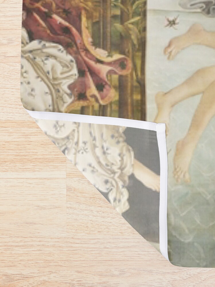 Alternate view of VENUS. The Birth of Venus, 1486, Sandro Botticelli. Shower Curtain