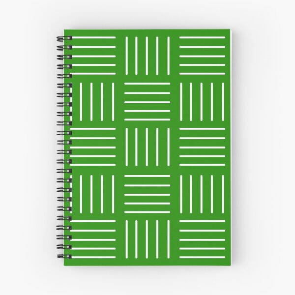 Item preview, Abstract geometric pattern - strips - green and white. designed and sold by K.S ART.
