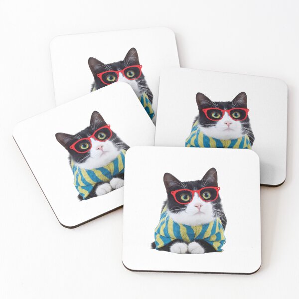 Item preview, Cat Wearing Glasses designed and sold by The Love Quill.