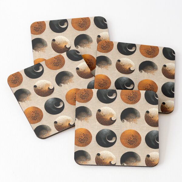 Item preview, Retro bubbles Black and Copper (3/4) designed and sold by sabantha.