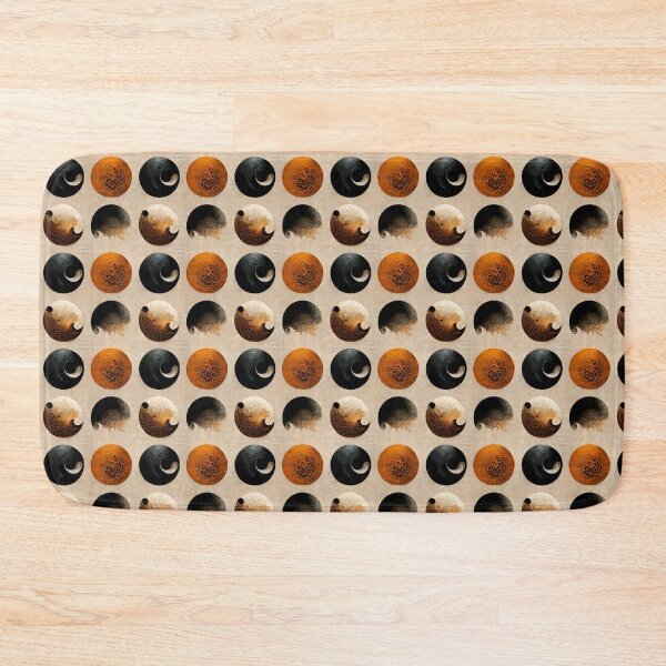 Item preview, Retro bubbles Black and Copper (3/4) designed and sold by sabantha.