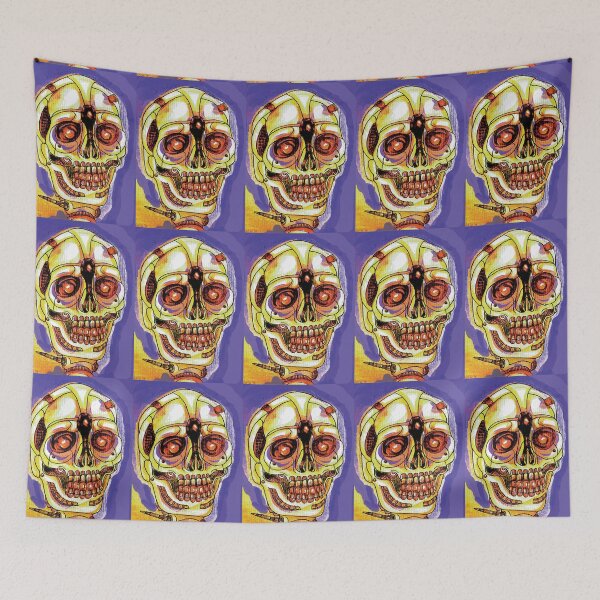 Item preview, Yellow Punk Skull designed and sold by DStathers-Art.