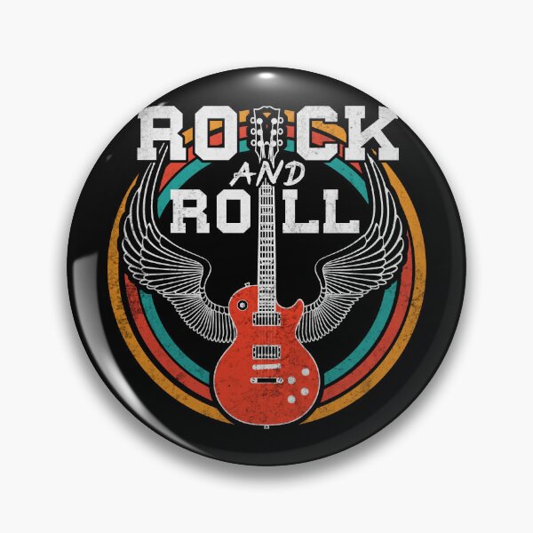 Item preview, Vintage Retro Distressed 80s Rock & Roll Music Guitar with Wings designed and sold by wingstar.
