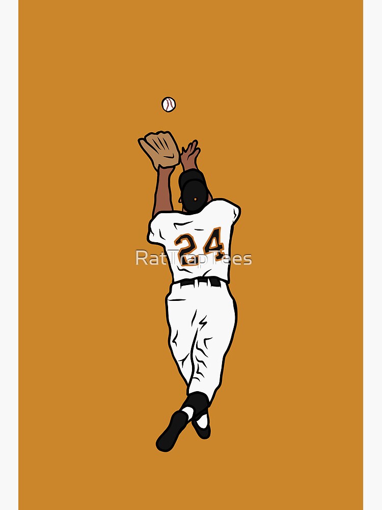 Willie Mays The Catch Painting