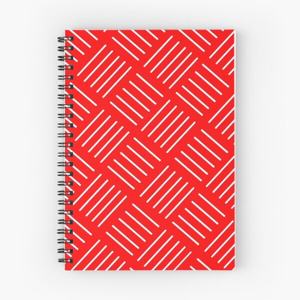 Item preview, Abstract geometric pattern - strips - red and white. designed and sold by K.S ART.