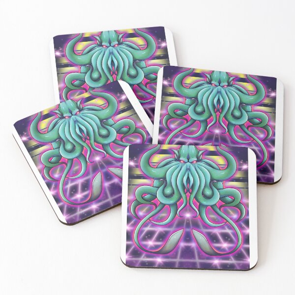 Item preview, Synthwave Cephalopod designed and sold by Noxcy.
