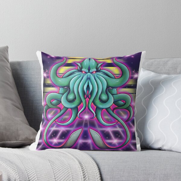 Item preview, Synthwave Cephalopod designed and sold by Noxcy.