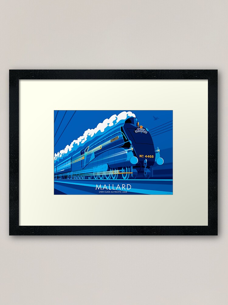 Nottinghamshire British Railway Robin Hood Vintage Retro Picture Poster A4 Print