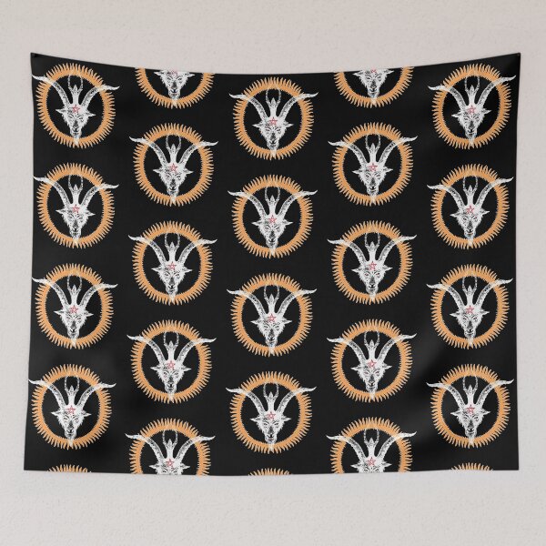 Item preview, white baphomet 4 designed and sold by crileybell.