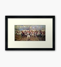 Scotland Forever! 1881, Battle of Waterloo, Lady Butler, Charge of the Royal Scots Greys Framed Print