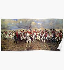 Scotland Forever! 1881, Battle of Waterloo, Lady Butler, Charge of the Royal Scots Greys Poster