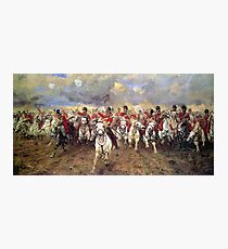 Scotland Forever! 1881, Battle of Waterloo, Lady Butler, Charge of the Royal Scots Greys Impression photo